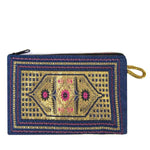 Wallet Clutch Purse Phone Case Keys Pencil Case Bag Zippered Fabric Persian Print Boho Ethnic Turkish Moroccan 6x4 Inches Woven Fabric