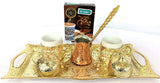 Turkish Gold Zamak Coffee Set Gift